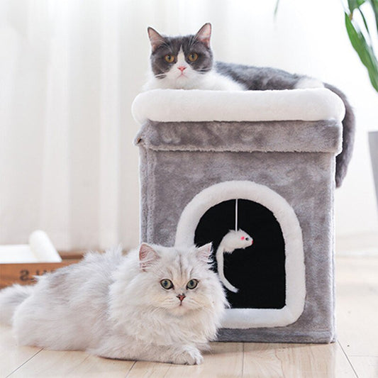 Gentle Paws™ 2-Level Cat House - Gentle Paws